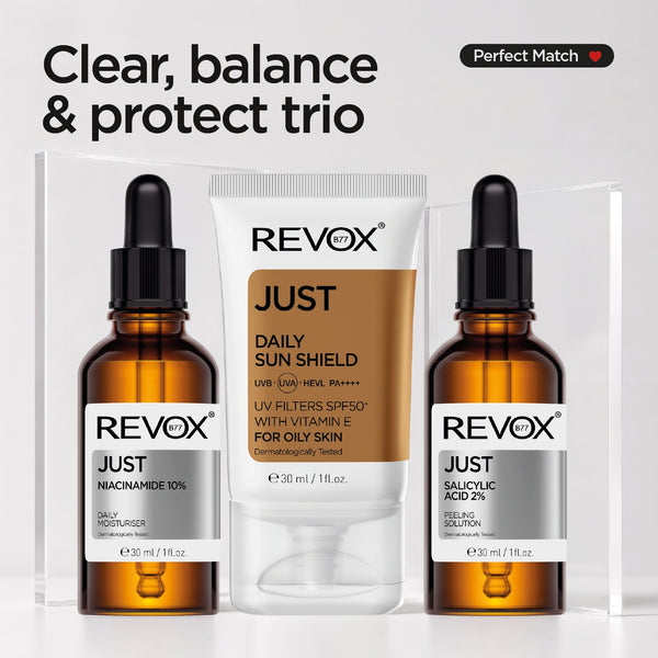 Clear, balance & protect trio